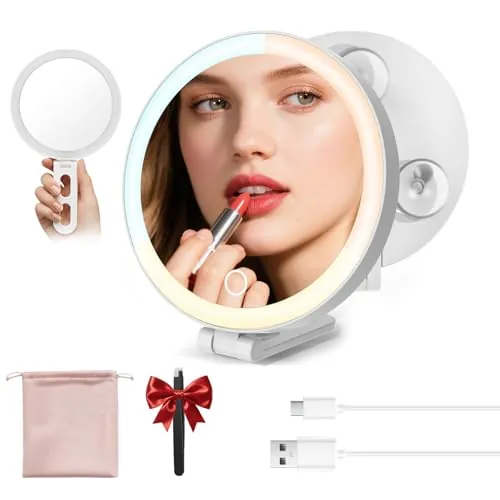 Sicotool Travel Makeup Mirror w/ 10X Magnification