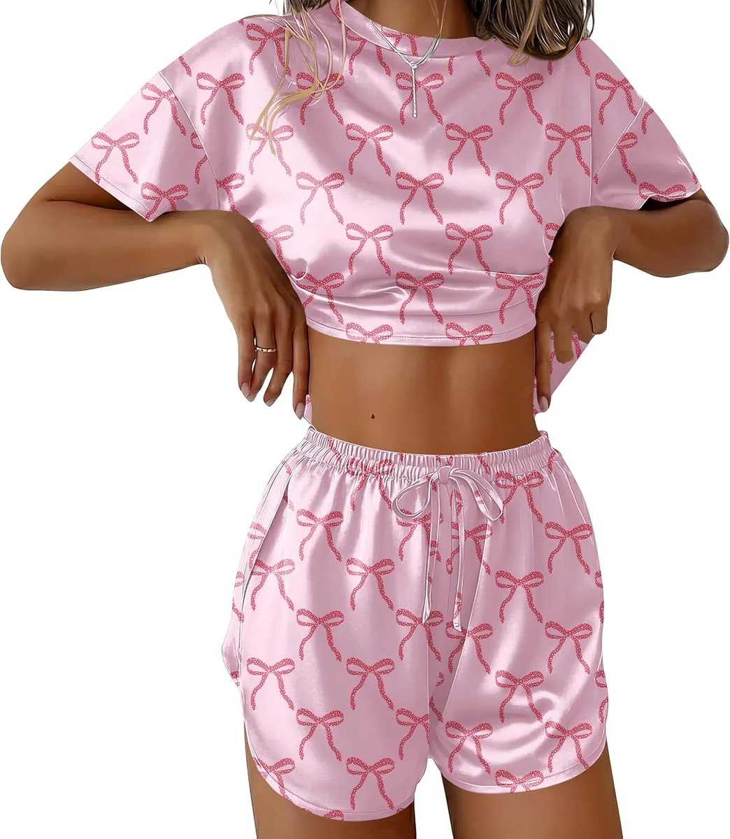 Ekouaer Women’s Silk Pajama Set