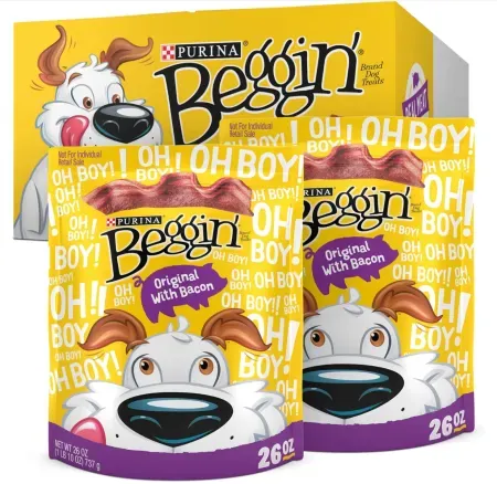 2-Pack Purina Beggin' Strips Dog Treats (26oz Bags)