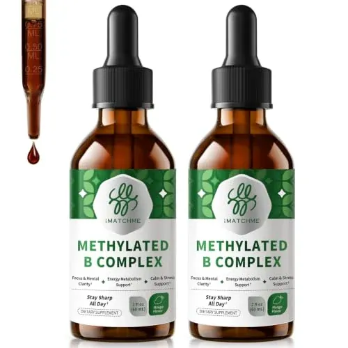 iMATCHME Methylated B Complex Drops 2 Fl Oz (Pack of 2)