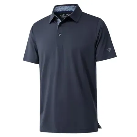 M MAELREG Dry Fit Stretch Short Sleeve Golf Men’s Polo Shirt
