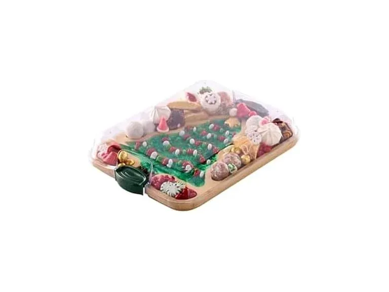 Farberware Bamboo Cutting Board w/ Clear Locking Lid 11"x14"