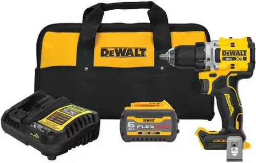 DEWALT 20V MAX XR Brushless Cordless 1/2 in. Drill/Driver Kit with 6.0 Ah FLEXVOLT Battery