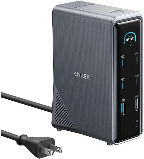 Anker Prime Charging Docking Station (14-in-1, Dual Display, 160W)