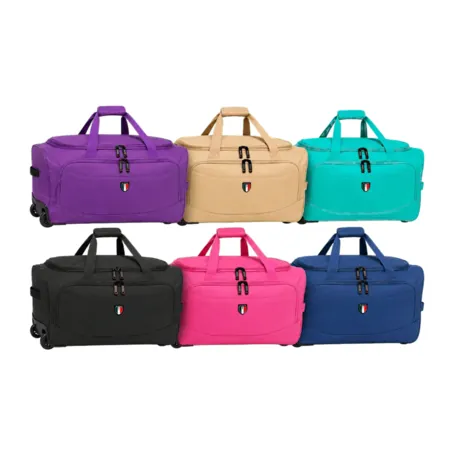 22" Tucci Italy Rolling Duffel Bag (Various Colors)