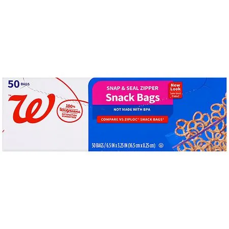 Walgreens Food Storage Bags (various sizes): Freezer, Storage, Snack Bags