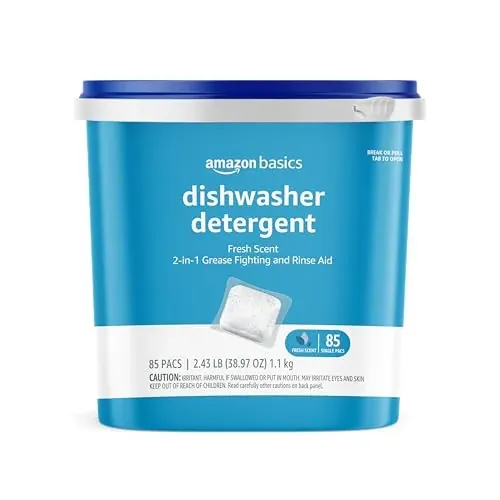 Amazon Basics Dishwasher Detergent Pacs 85 Count