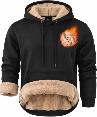ZITY Men's Sherpa Lined Hoodie
