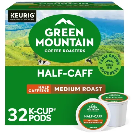 32-Count Green Mountain Coffee Roasters K-Cups (Half Caff)