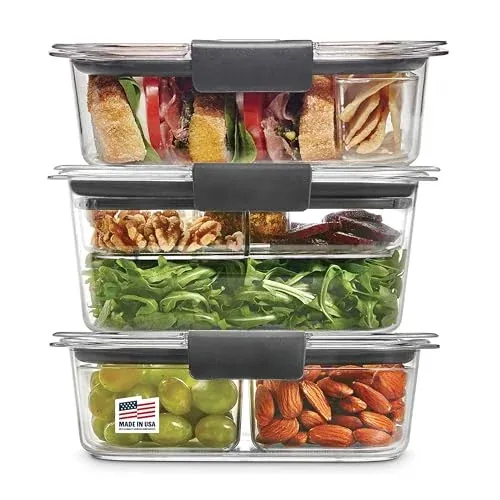 Rubbermaid Brilliance BPA-Free 3 Set Food Storage Containers