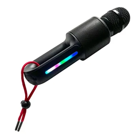 The Singing Machine Bluetooth Move Microphone w/ Lighting Effects