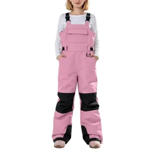 Kids Insulated Fleece Snow Bibs