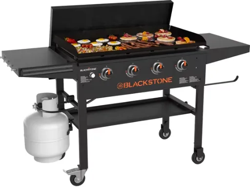 Blackstone Original Outdoor Griddle 4-Burner 36 Inch Flat Top Grill with Hard Cover
