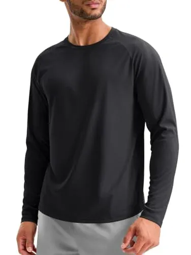 Soothfeel Men’s Long-Sleeve Quick-Dry Workout Shirt