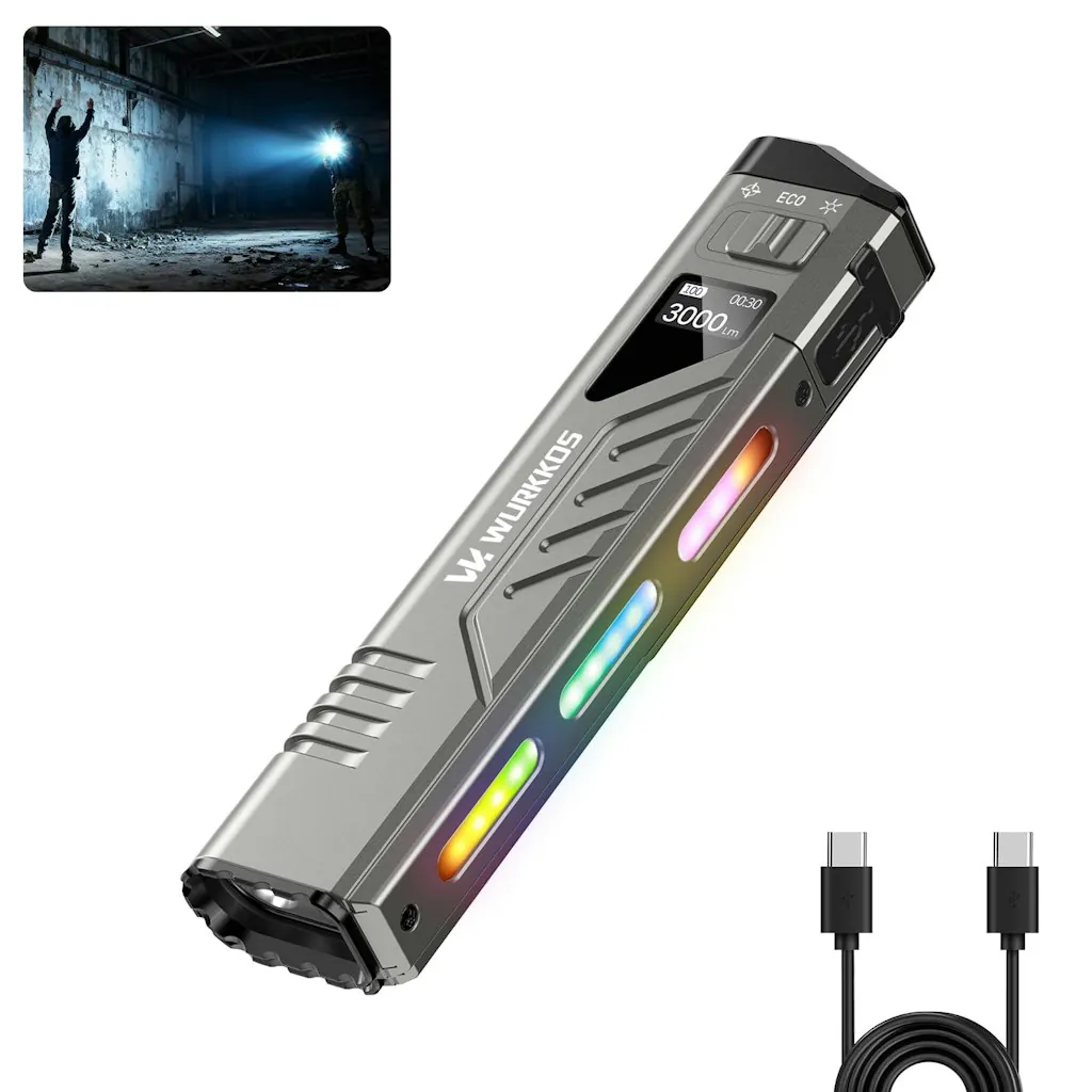 Wurkkos TD11 3000-Lumen EDC Tactical Flashlight