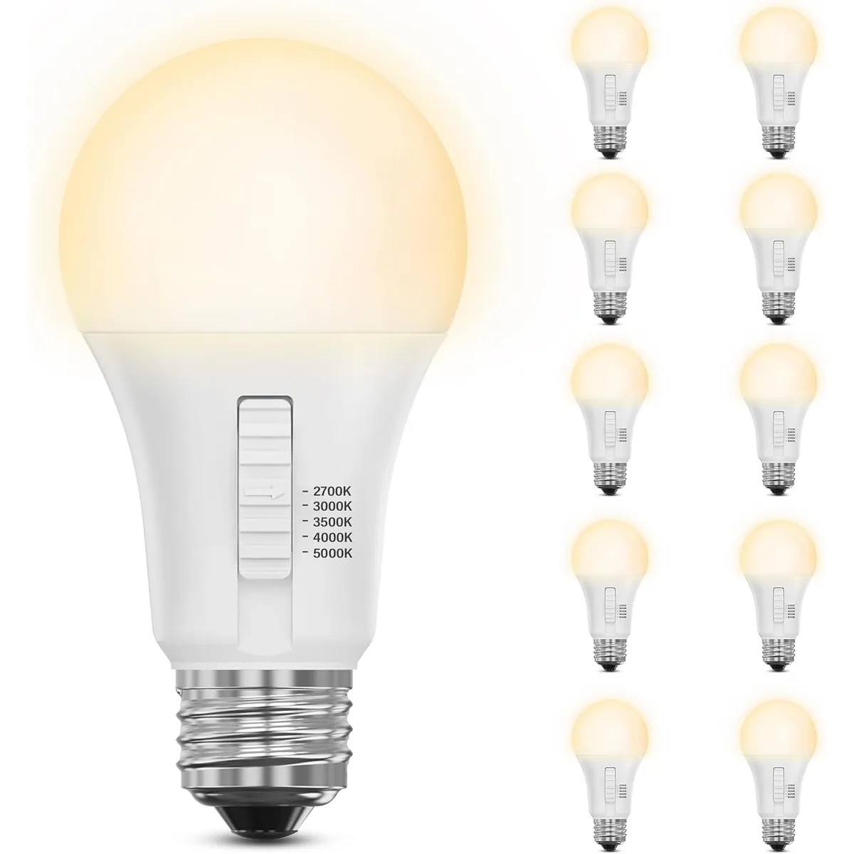 Feit Electric A19 60w LED Light Bulb 10 Pack