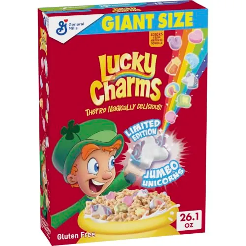 Lucky Charms Gluten Free Cereal with Marshmallows, Giant Size, 26.1 oz