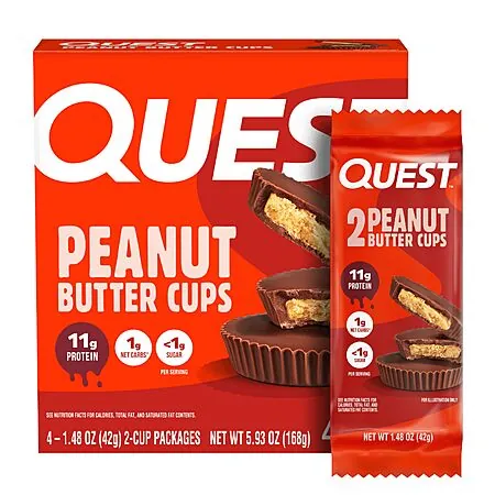 4-Ct 1.48-Oz Quest Nutrition 11g Protein Peanut Butter Cups