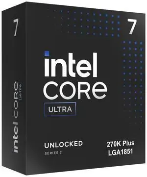 Intel Core Ultra 7 270K Plus Processor 24 cores (8 P-cores + 16 E-cores) up to 5.5 GHz BX80768270K