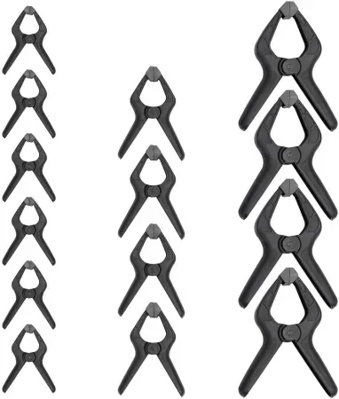 14-Piece Amazon Basics Nylon Spring Clamp Set