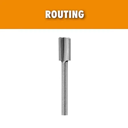 RYOBI Rotary Tool 1/4" Straight Routing Bit (For Wood and Plastic)