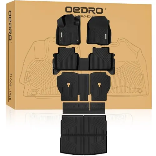 OEDRO Custom Fit TPE All-Weather Floor Mat Set