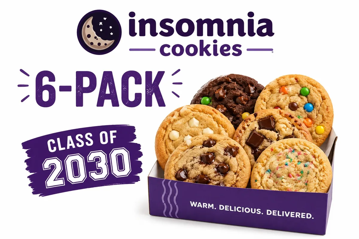 Free Insomnia Cookies 6-Pack for Class of 2030 College Freshmen
