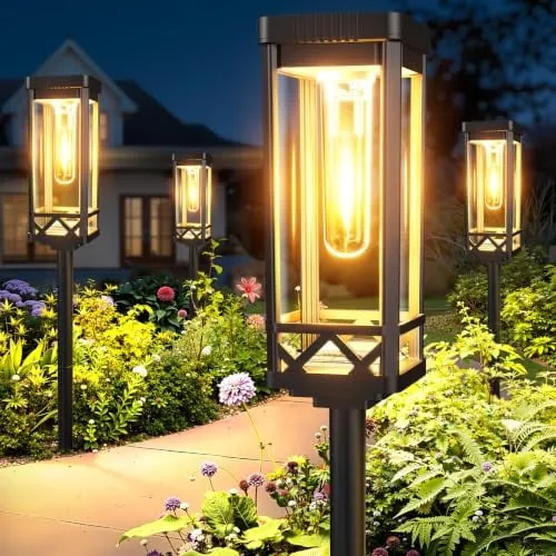 KOOPER Solar Taller Solar Pathway Lights Outdoor (8 Pack)