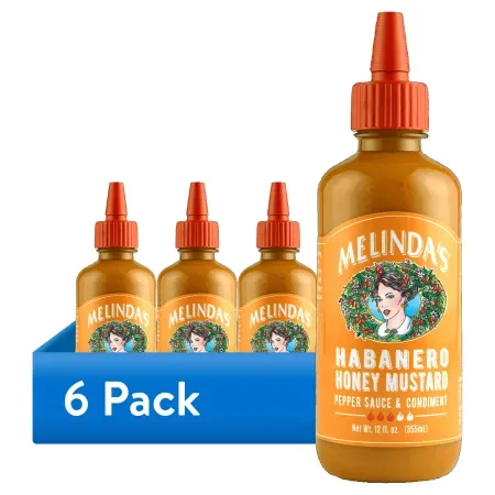 6-Pack 12oz Melinda's Habanero Honey Mustard