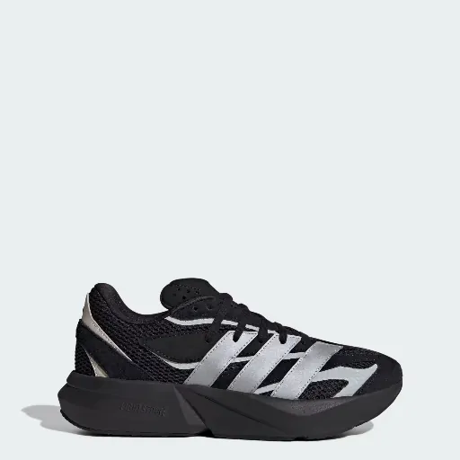Adidas Women's Lightblaze Shoes (Core Black / Matte Silver / Off White)