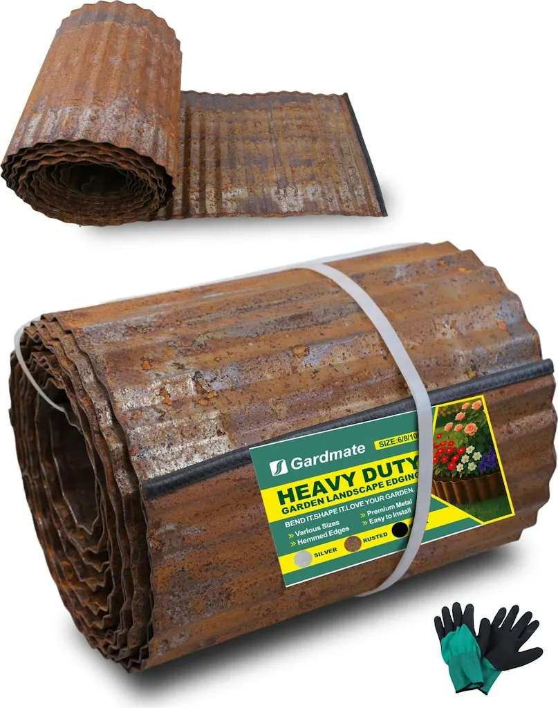 GardMate 20-Foot Corrugated Metal Garden Edging