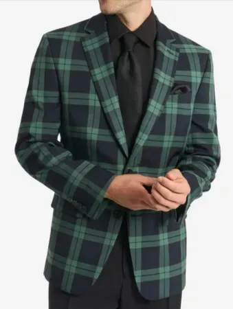 Chaps Men's Holiday Blackwatch Blazer