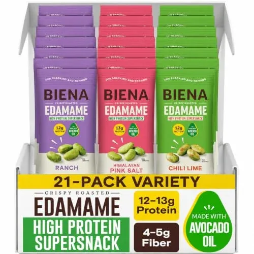 Biena Edamame Beans Snack 21-Pack