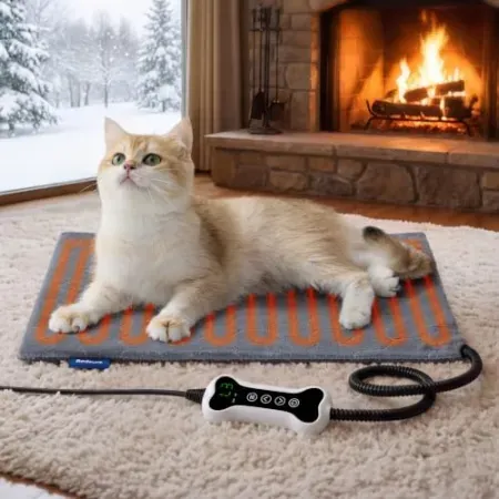 Bedsure 18" x 16" Heated Cat Bed