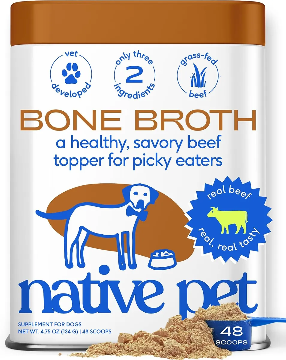 Native Pet Bone Broth for Dogs 48 Scoops