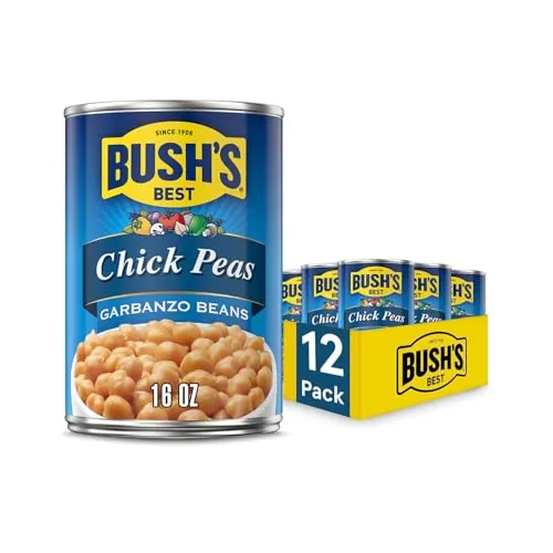 Bush’s Best Garbanzo Beans 16oz 12-Pack
