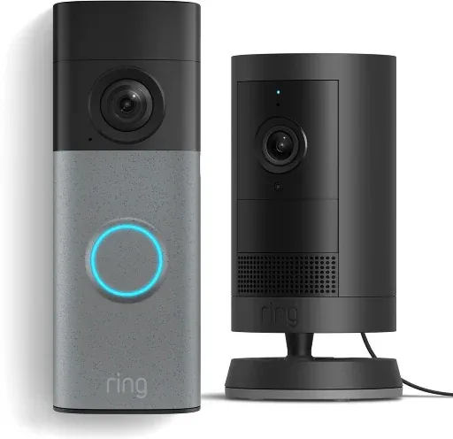 Ring Battery Doorbell with Outdoor Cam Plus & Ring Assist+