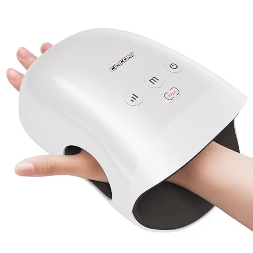 CINCOM Cordless Hand Massager w/ Heat & Compression
