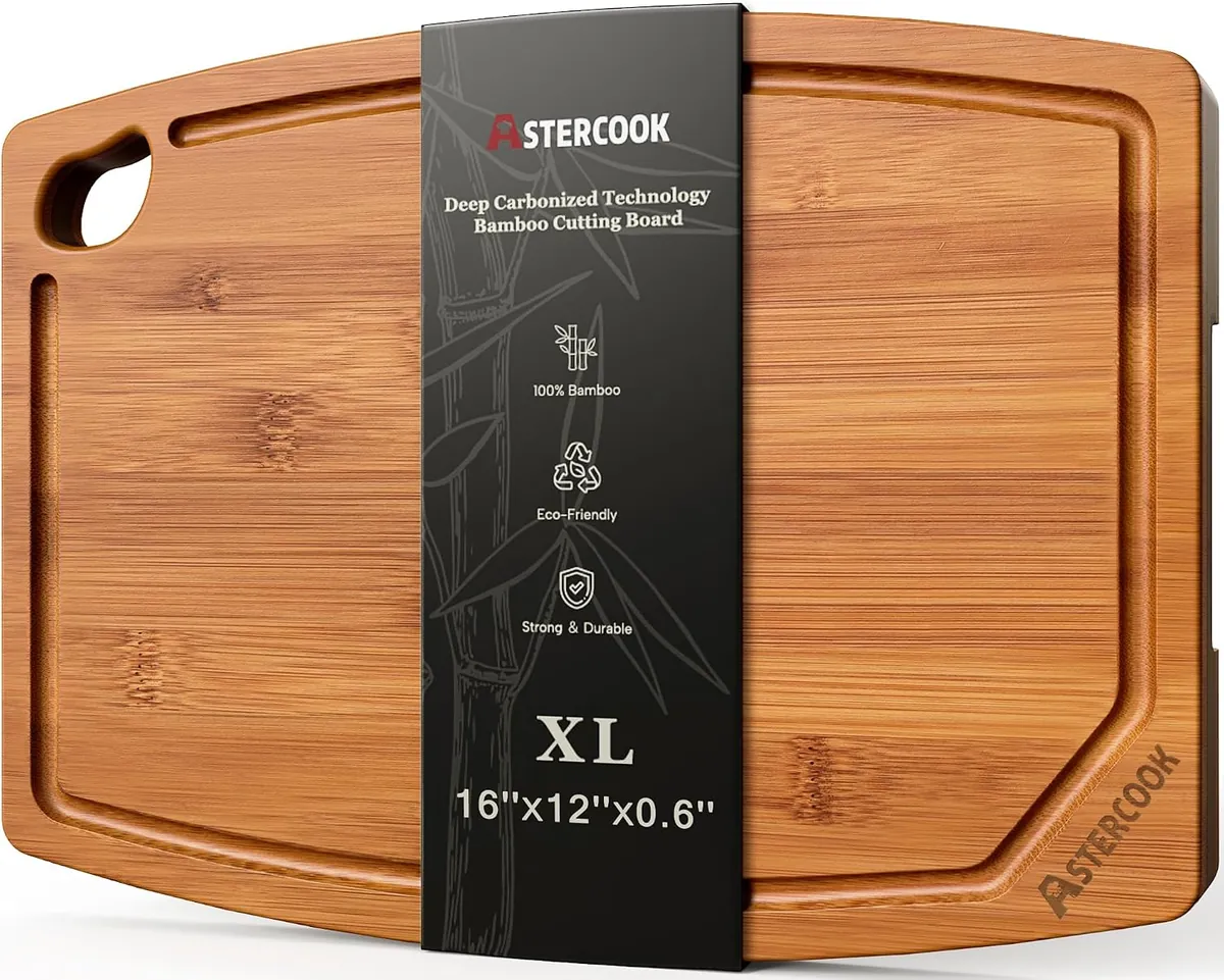 Astercook Large Bamboo Cutting Board