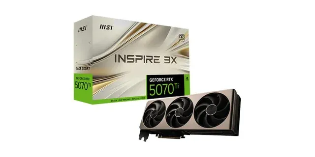 Factory Reconditioned MSI GeForce RTX 5070 Ti 16G INSPIRE 3X OC