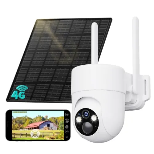 LIWAN 4G LTE Cellular Security Camera 2K