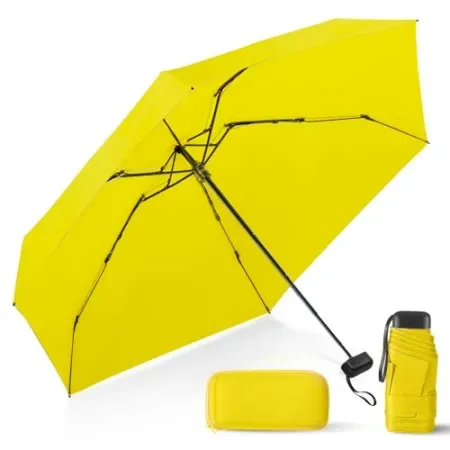 LEAGERA Compact Travel Mini Travel Umbrella with Case