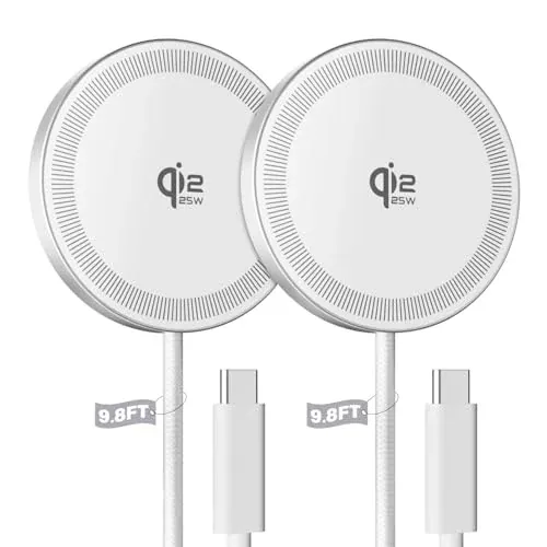 2-Pack Magnetic Wireless Charger 25W