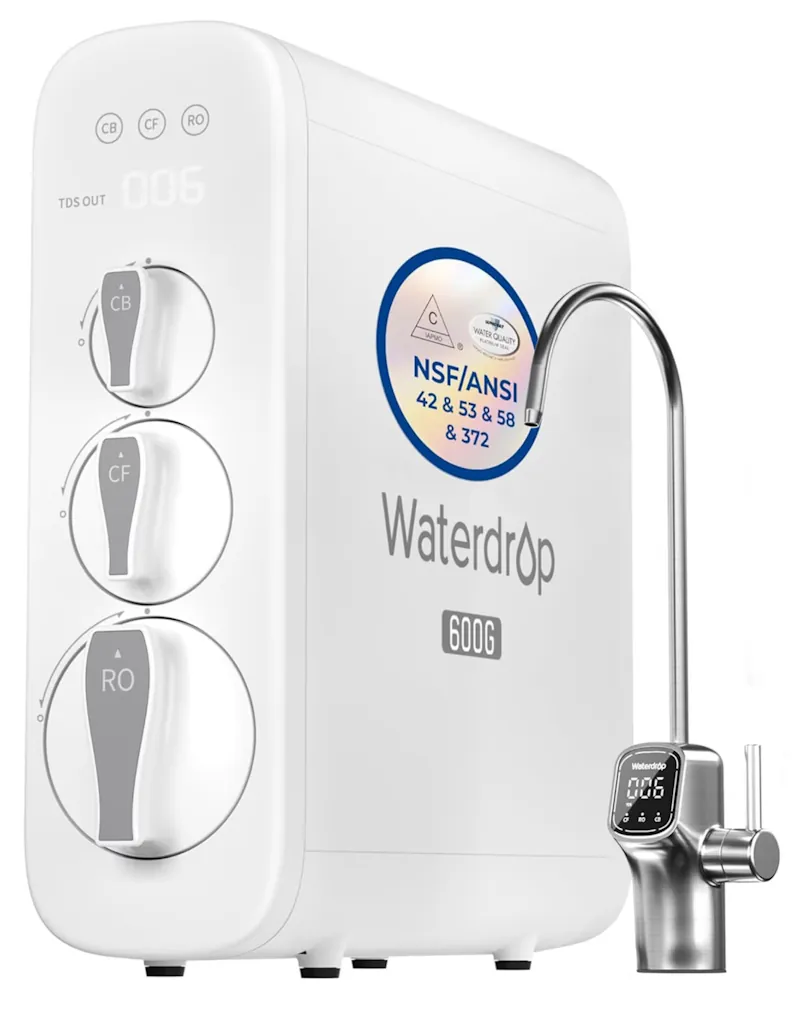 Restored Waterdrop G3P600 Tankless Reverse Osmosis Water Filter System