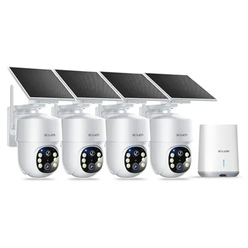 Soliom 5MP Wireless Outdoor Security Camera 4-Pack