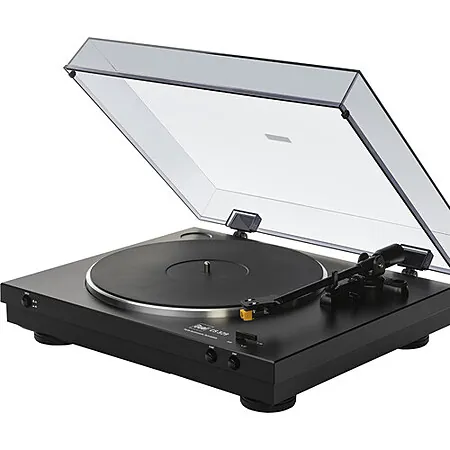 2-Speed Dual Electronics CS 329BK Belt-Drive Vinyl Turntable w/ Phono Preamp