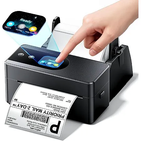 4" x 6" Phomemo Smart Touchscreen Thermal Label Printer (Black)