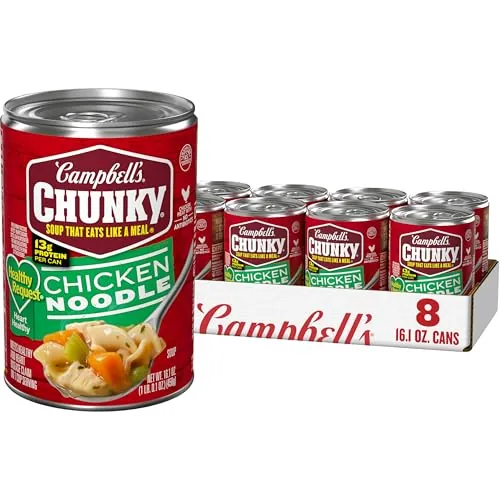 Campbell’s Chunky Healthy Request Chicken Noodle Soup 16.1oz 8-Pack