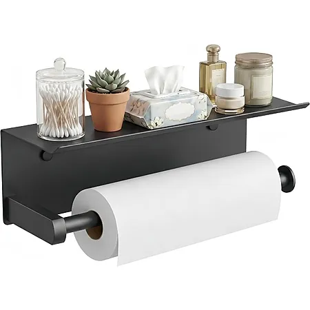 Prime Members: FORIOUS SUS304 Stainless Steel Paper Towel Holder w/ Shelf