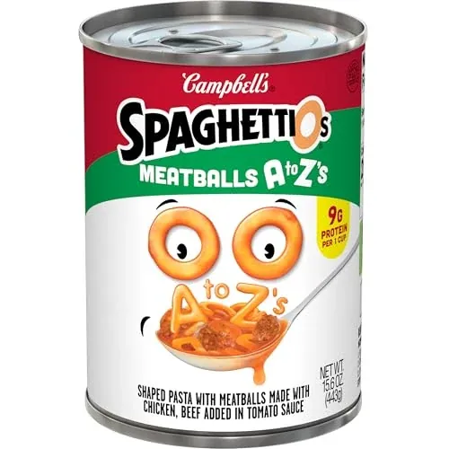 SpaghettiOs A to Z's Canned Pasta with Meatballs 15.6 oz